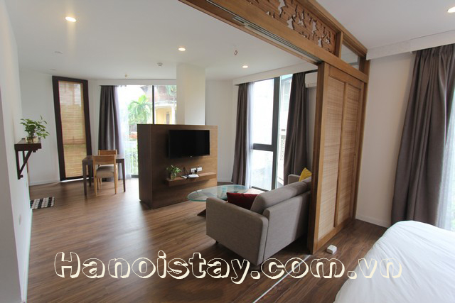 High Quality Fully furnished Serviced Apartment Rental in Dao Tan street, Ba Dinh 3