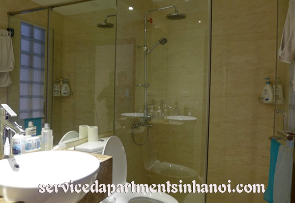 High quality lake view apartment for rent in Truc bach, two beds, balcony 10