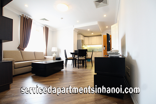High quality one bedroom apartment for rent in Truc Bach lake with swimming pool 2
