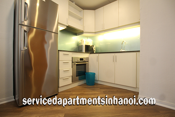 High quality one bedroom apartment for rent in Truc Bach lake with swimming pool 4