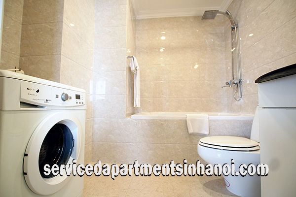 High quality one bedroom apartment for rent in Truc Bach lake with swimming pool 7