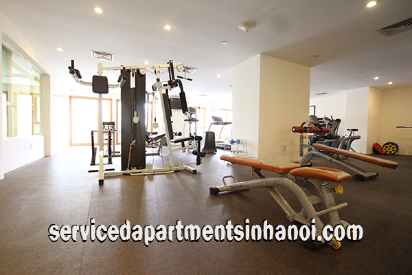 High quality one bedroom apartment for rent in Truc Bach lake with swimming pool 11