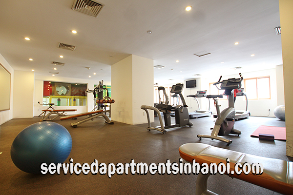 High quality one bedroom apartment for rent in Truc Bach lake with swimming pool 12