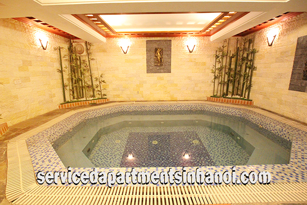 High quality one bedroom apartment for rent in Truc Bach lake with swimming pool 13