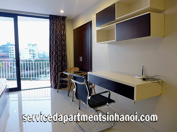 High Quality serviced apartment in Truc Bach, Lake view, small balcony 5