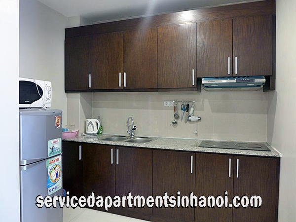 High Quality serviced apartment in Truc Bach, Lake view, small balcony 9