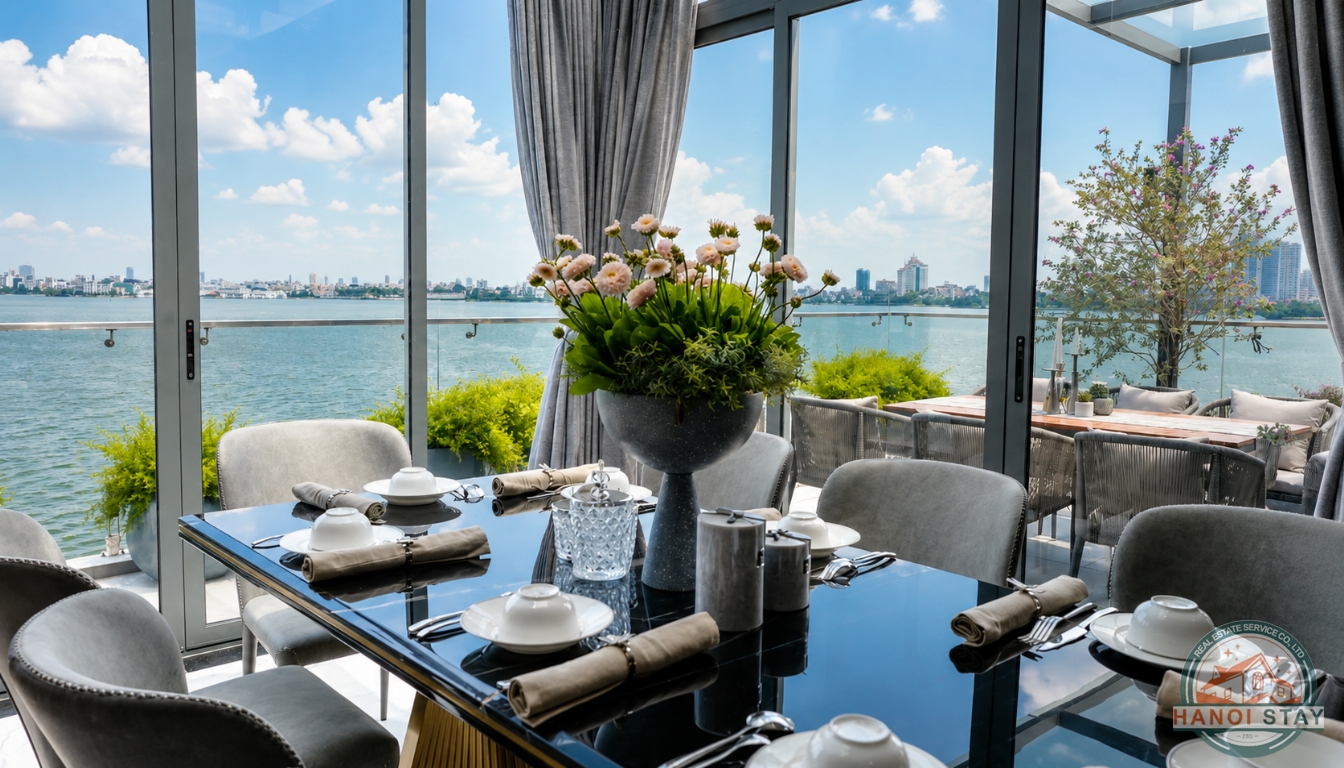 HUGE BALCONY & LAKE VIEW 02 BR APARTMENT FOR RENT IN TAY HO 4