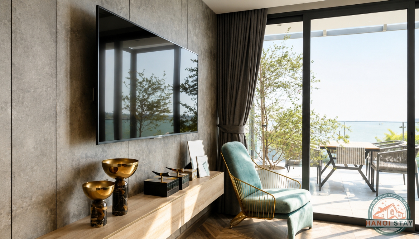 HUGE BALCONY & LAKE VIEW 02 BR APARTMENT FOR RENT IN TAY HO 9