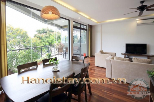 *Impressing your eyes with this fabulous lake view 03 bedroom apartment for rent in Tay Ho, large balcony* 2