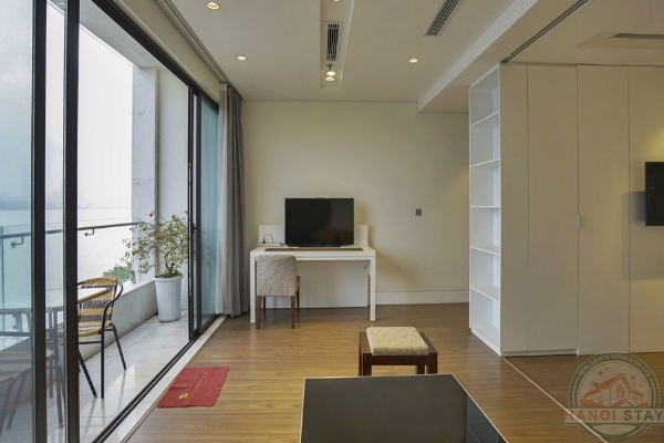 Lake View 01 BR Apartment Rental in Yen Phu Area, Tay Ho 2