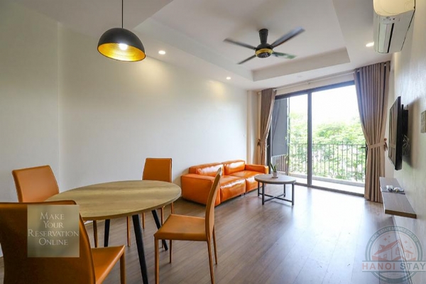 Lake View 02 BR Apartment for rent in Truc Bach Area, Ba Dinh 1