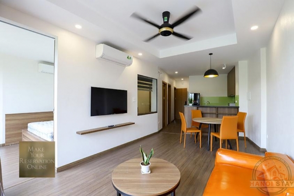 Lake View 02 BR Apartment for rent in Truc Bach Area, Ba Dinh 2