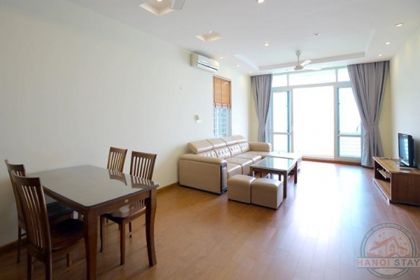 Lake View 02 BR Apartment for rent in Yen Hoa Area, near Hanoi Club 2