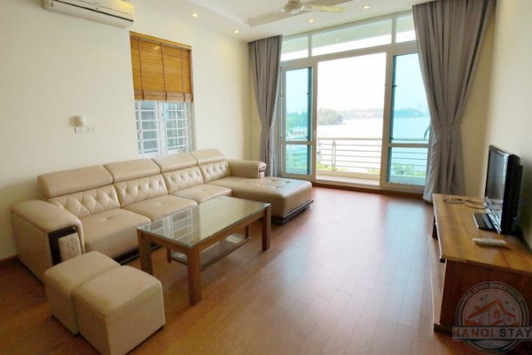 Lake View 02 BR Apartment for rent in Yen Hoa Area, near Hanoi Club 3
