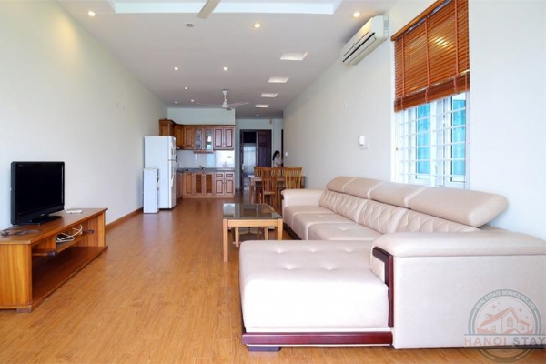 Lake View 02 BR Apartment for rent in Yen Hoa Area, near Hanoi Club 5