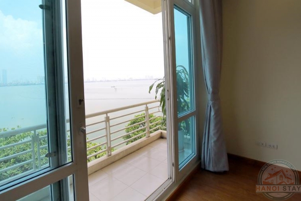Lake View 02 BR Apartment for rent in Yen Hoa Area, near Hanoi Club 6