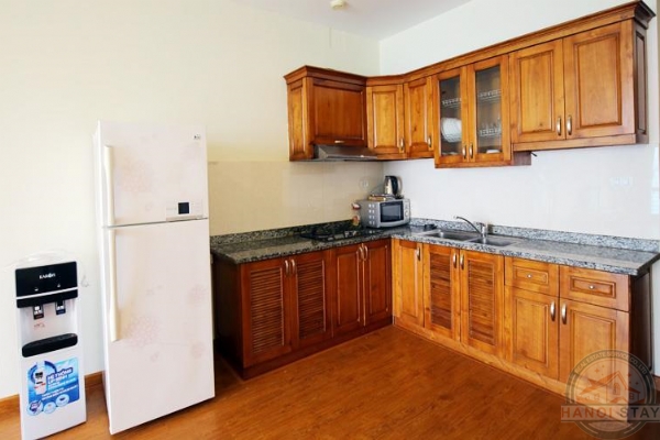 Lake View 02 BR Apartment for rent in Yen Hoa Area, near Hanoi Club 9