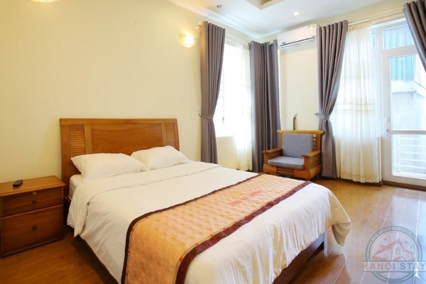 Lake View 02 BR Apartment for rent in Yen Hoa Area, near Hanoi Club 14