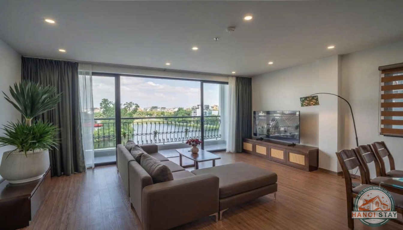 Lake View 02 BR Apartment for Rent in Yen Phu Area, Tay Ho 8