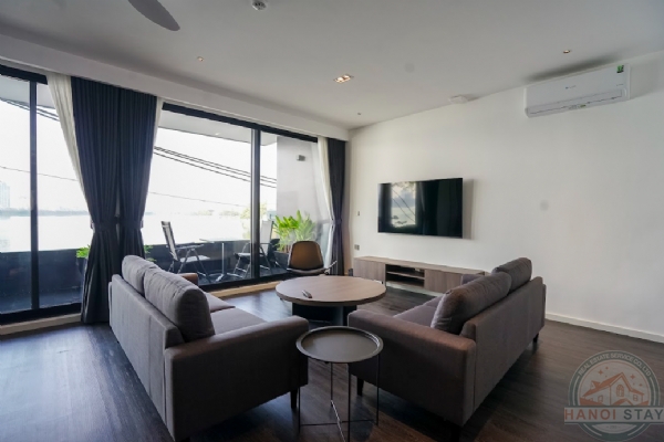 Lake View 03 BR Apartment for Rent in Tay Ho – 169sqm with Balcony 2
