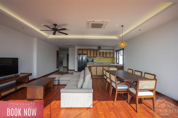 Lake view and morden 3 bedroom apartment for rent on Tu Hoa street, Tay Ho 7