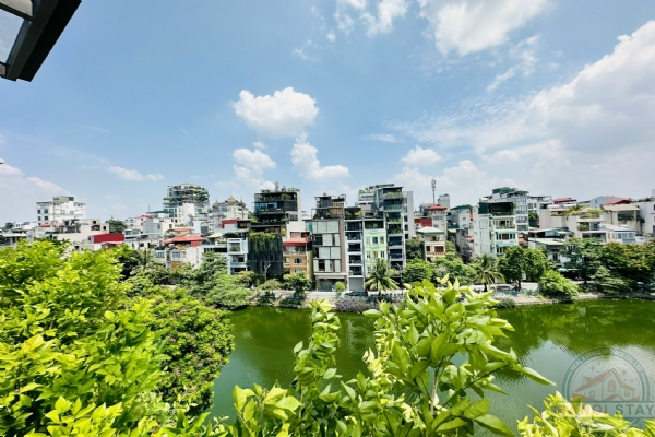 Lake View & Big Balcony 1 BR Apartment for rent in Vu Mien str, Tay Ho 14