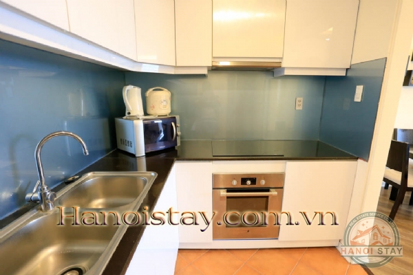 *Lake View Modern One Bedroom Flat For Rent in Skyline Tower, Ba Dinh* 3