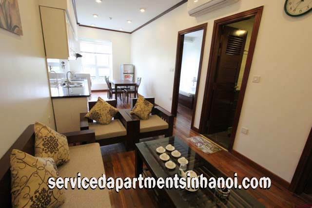 Lake view One Bedroom Apartment Rental in Truc Bach Area, Ba Dinh 1