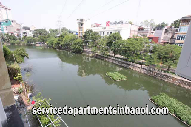 Lake view One Bedroom Apartment Rental in Truc Bach Area, Ba Dinh 1