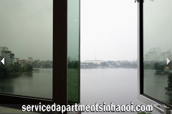 Lake view serviced apartment for rent in Truc Bach, Ba Dinh 2