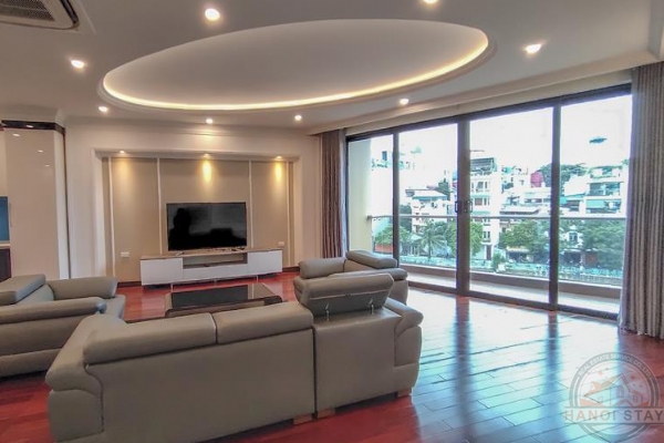 Lake View & Spacious 02 BR Apartment for rent in Yen Phu Village Area, Vu Mien street 4