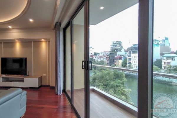 Lake View & Spacious 02 BR Apartment for rent in Yen Phu Village Area, Vu Mien street 6