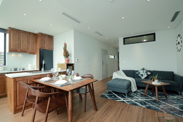 Lake View, Spacious Balcony & Contemporary 2BR Apartment for Rent in Tu Hoa, Tay Ho 3