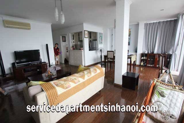 Lake View Two Bedroom Apartment For rent in Xuan Dieu str, Tay Ho, Big Balcony 2