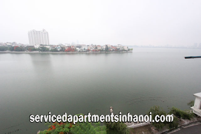 Lake View Two Bedroom Apartment For rent in Xuan Dieu str, Tay Ho, Big Balcony 1