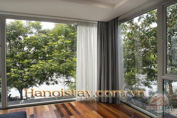 Lake View Two Bedroom Flat For Rent in Yen Phu Village, Tay Ho, Affordable Price 2