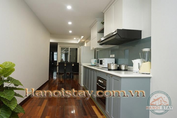 Lake View Two Bedroom Flat For Rent in Yen Phu Village, Tay Ho, Affordable Price 5