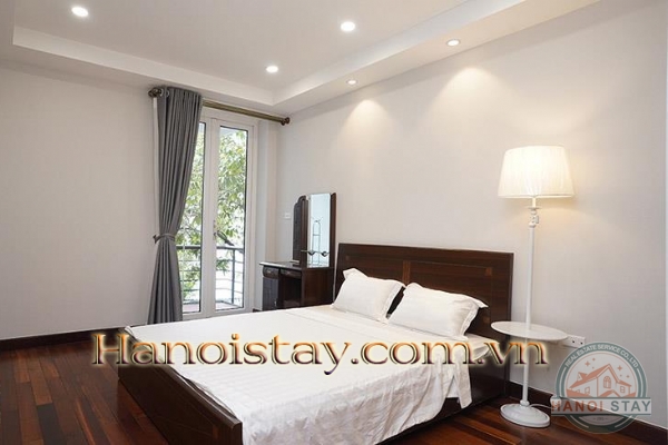 Lake View Two Bedroom Flat For Rent in Yen Phu Village, Tay Ho, Affordable Price 10