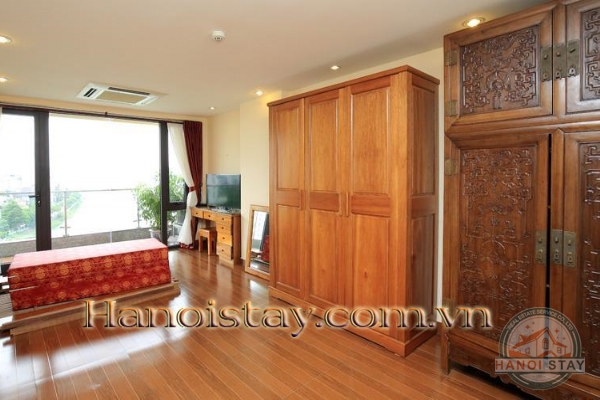 Lakefront Three bedroom Apartment Rental in Xuan Dieu st, Tay Ho, *Perfect Sunset 18