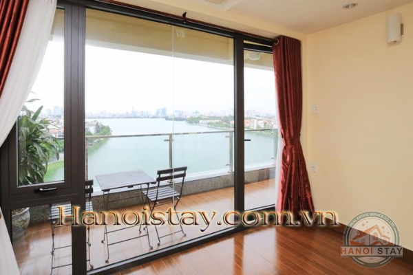 Lakefront Three bedroom Apartment Rental in Xuan Dieu st, Tay Ho, *Perfect Sunset 21