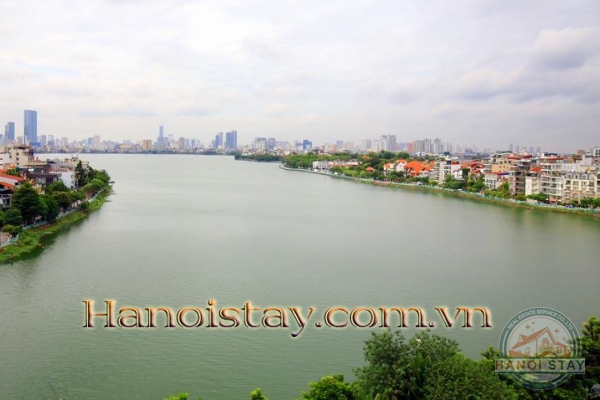 Lakefront Three bedroom Apartment Rental in Xuan Dieu st, Tay Ho, *Perfect Sunset 23