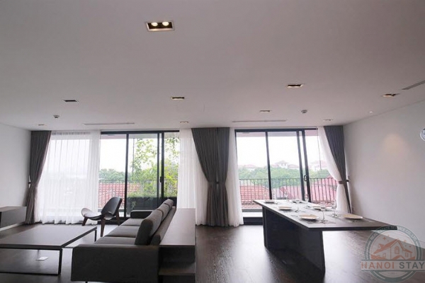 Lakeview and Sunny Balcony 03 BR Apartment for rent in To Ngoc Van str, Tay ho, Sophisticated Design 2