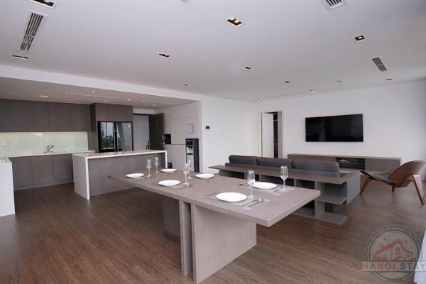 Lakeview and Sunny Balcony 03 BR Apartment for rent in To Ngoc Van str, Tay ho, Sophisticated Design 3
