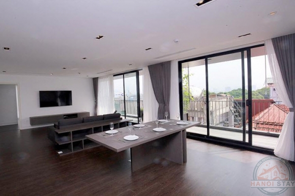 Lakeview and Sunny Balcony 03 BR Apartment for rent in To Ngoc Van str, Tay ho, Sophisticated Design 4