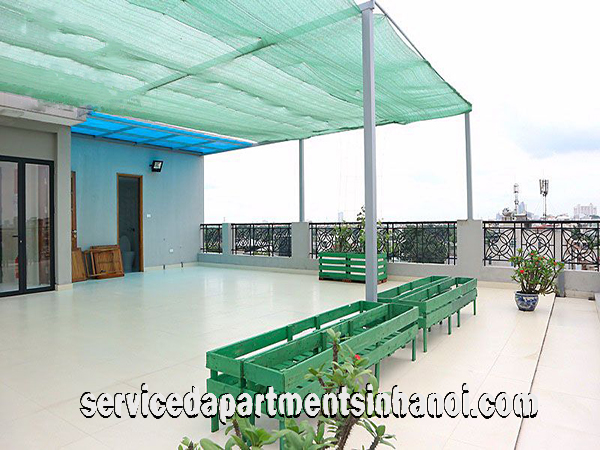 Lakeview Serviced Apartment Rental in Au Co street, Tay ho, Very Nice Terrace 15