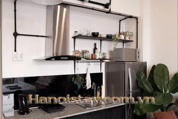 Lakeview Studio Apartment Rental in Truc Bach Area, Ba Dinh, Lovely Balcony 7