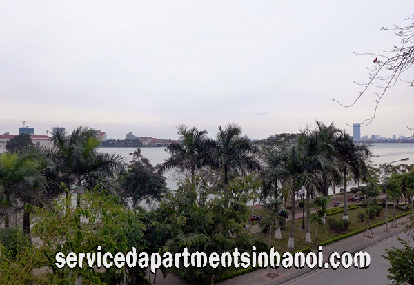 Lakeview Two Bedroom Apartment for rent in Tay Ho, Hanoi, Lovely Balcony 1
