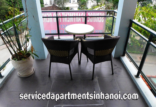 Lakeview Two Bedroom Apartment for rent in Tay Ho, Hanoi, Lovely Balcony 2