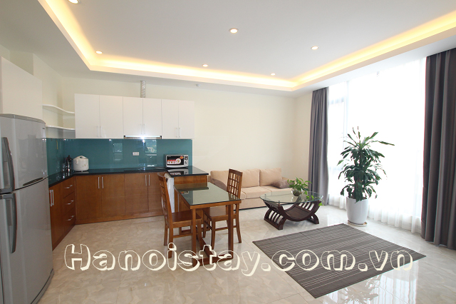 Lakeview Two Bedroom Serviced Apartment Rental in Le Duan street, Dong Da 1
