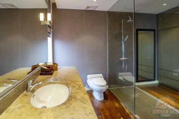 *Large balcony, sunny living space with open view Tay Ho Apartment for rent* 1